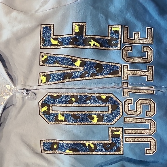 Justice Love Matching Front Zip Sweatshirt with Joggers Size 7 - Picture 2 of 7